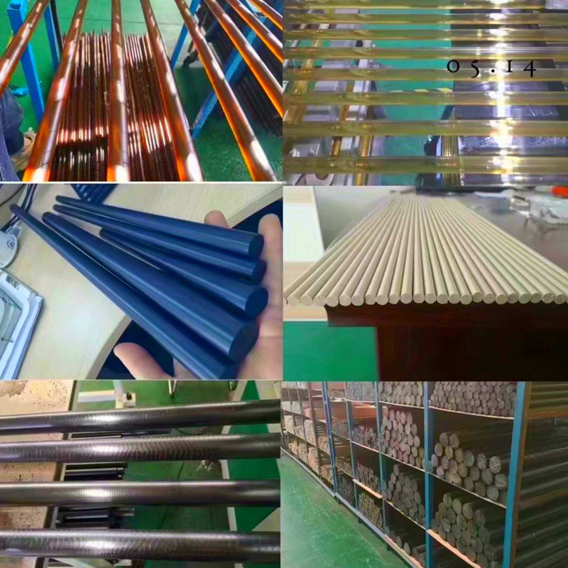 Remise Tige en Nylon bleu tige ronde en Nylon en plastique tige PA6