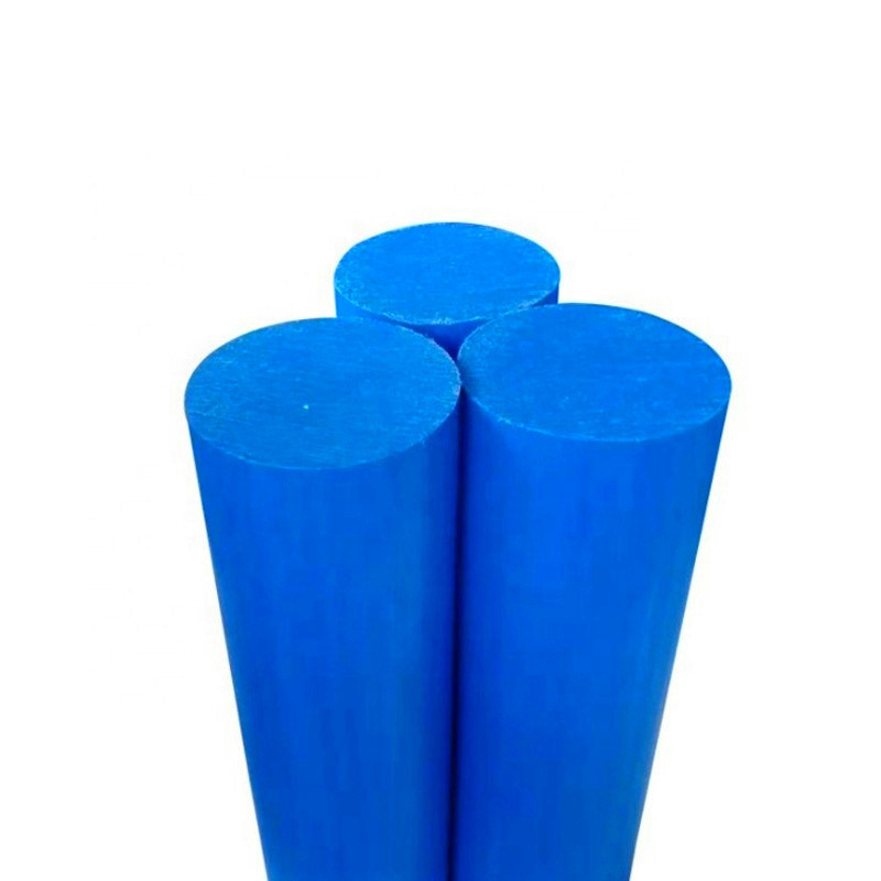 Barre en polyamide naturel PA6 tige en nylon bleu extrudé